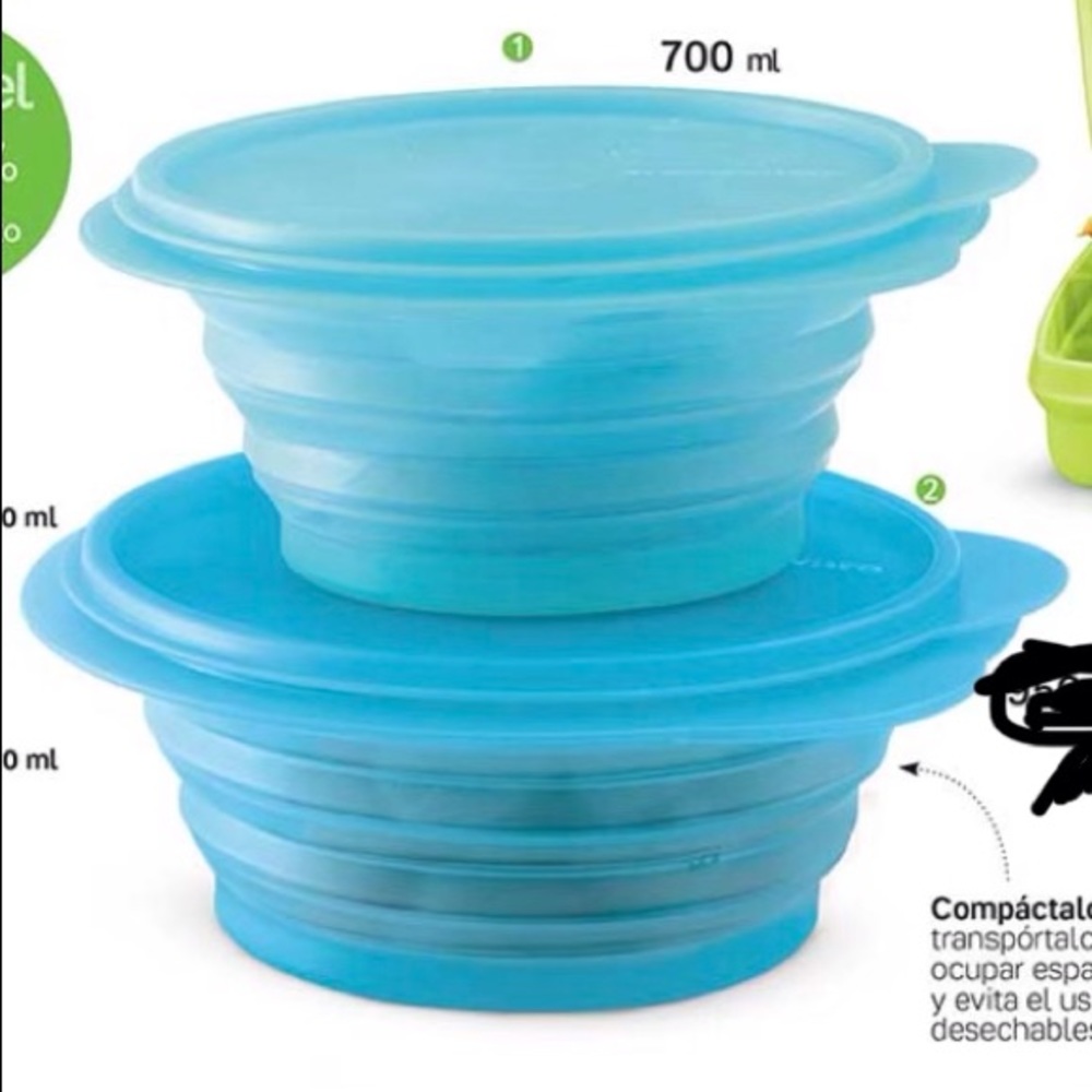Tupperware Compactware Container Set of 2